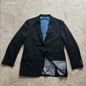 Haggar Black Blazer with Blue Lining